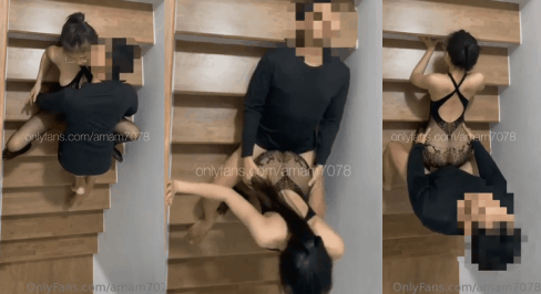คลิปหลุด amam7078 น้องแอมสาวแว่นสุดเงี่ยนโม๊กควยสดบนบันไดบ้าน โชว์ชุดซีทรูขย่มเย็ดสู้ลำเอ็น ก่อนโดนผัวจับเย็ดท่าหมาซอยร่องสวาทระรัวจนน้ำกามแตกพุ่งราดตัว